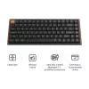 Keychron K3M-F1 75% Low-Profile mechaninė klaviatūra, Gateron Red jungikliai, RGB Hot-Swap, Bluetooth 5.1 & USB-C, juoda