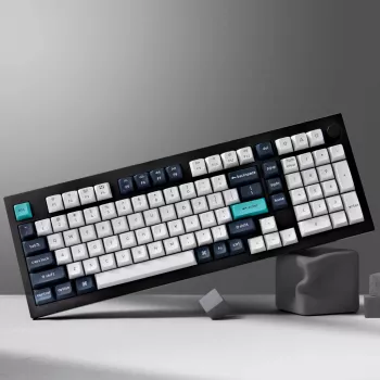 Keychron Q5M-M1 96% mechaninė klaviatūra, Gateron G Pro Red jungikliai, RGB Hot-Swap, Bluetooth 5.1 ir USB-C, aliuminio korpusas