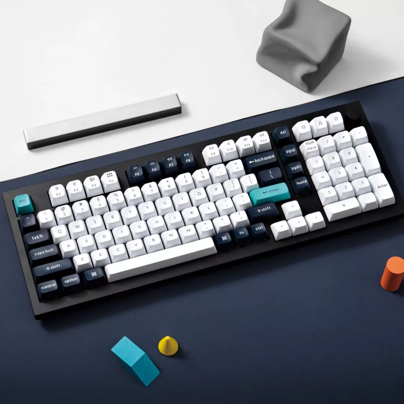 Keychron Q5M-M1 96% mechaninė klaviatūra, Gateron G Pro Red jungikliai, RGB Hot-Swap, Bluetooth 5.1 ir USB-C, aliuminio korpusas