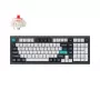 Keychron Q5M-M1 96% mechaninė klaviatūra, Gateron G Pro Red jungikliai, RGB Hot-Swap, Bluetooth 5.1 ir USB-C, aliuminio korpusas