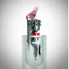Dyson Cinetic Big Ball Absolute 2 cilindrinis dulkių siurblys, pilkai raudonas