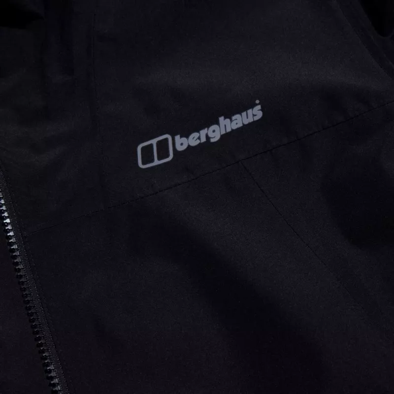 BERGHAUS Deluge Pro 3.0 Vyriška lietpalčio striukė, dydis M, juoda