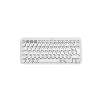 Logitech Pebble Keys 2 K380s belaidė klaviatūra, Tonal White