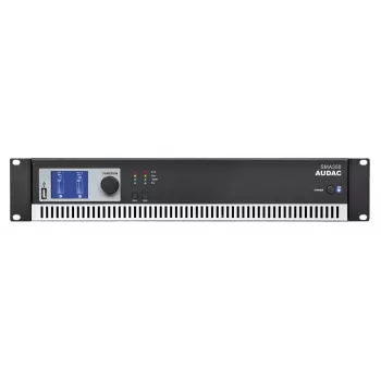 AUDAC SMA350 2 kanalų D klasės garso stiprintuvas 350 W RMS vienam kanalui (4 Ω) juodos spalvos