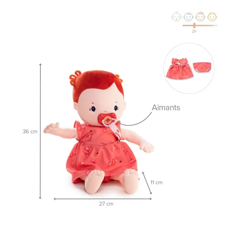 Lilliputiens Rose Baby Doll 36 cm