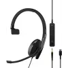Sennheiser ADAPT 100 Wired On-Ear Headset su triukšmą slopinančiu mikrofonu, USB-A, juoda