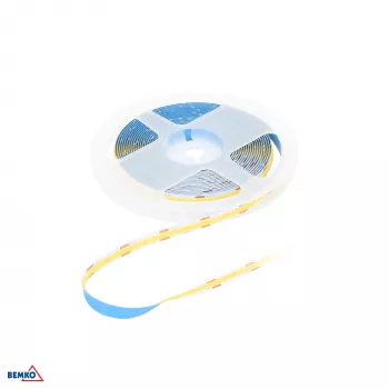 BEMKO Premium LED juostelė 24V DC COB 2400LED/5M 14W/1M IP20 Šalta balta