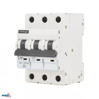 SCHELINGER Miniatiūrinis automatinis jungiklis 6kA 3P B 50A VDE