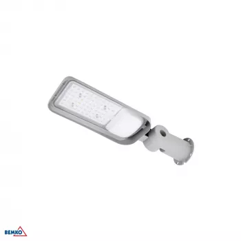 BEMKO JAZMIN LED gatvių šviestuvas 50W 4000K 6750lm IP65 šviesiai pilkas