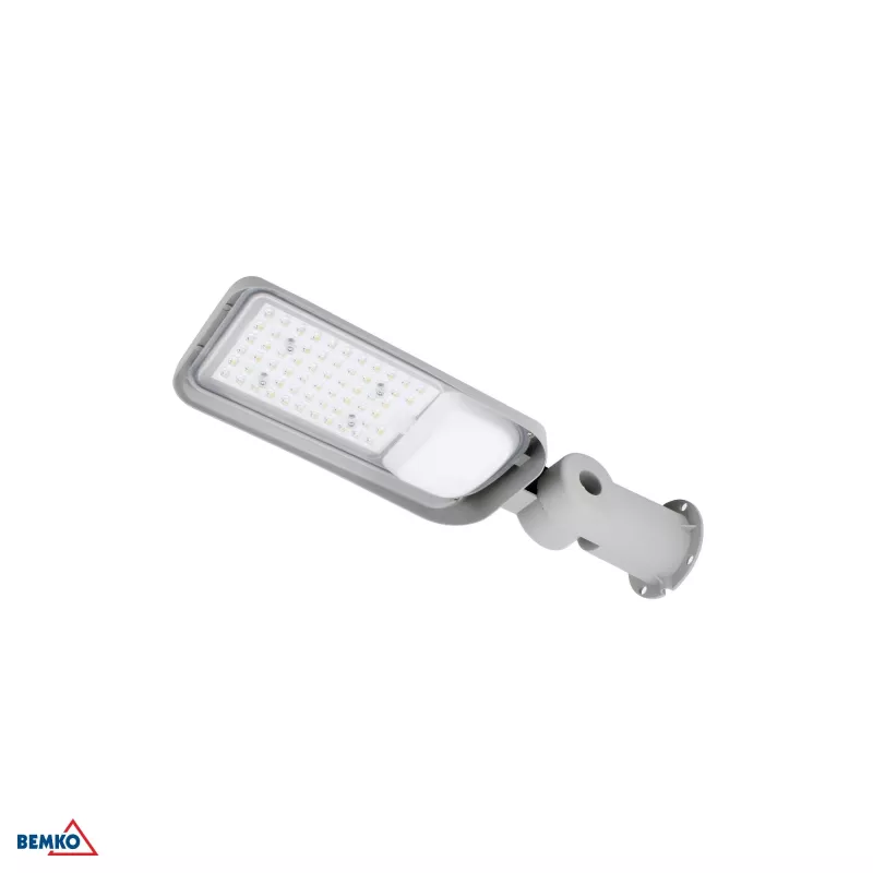 BEMKO JAZMIN LED gatvių šviestuvas 50W 4000K 6750lm IP65 šviesiai pilkas