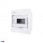 SCHELINGER A80-RDP-IP40-NPE-08P Įmontuojamas skirstomasis skydas IP40, 8 moduliai, 1 eilė, 8N+8PE gnybtai, permatomos durelės, baltas