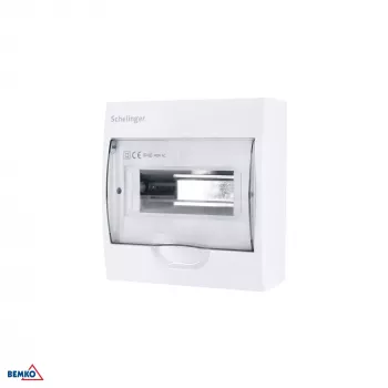 SCHELINGER A80-RDN-IP40-NPE-08P Paviršiuje montuojamas skirstomasis skydas IP40 8N+8PE 1x8P
