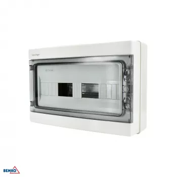 SCHELINGER A80-RHN-IP65-NPE-18P Paviršinis skirstomasis skydas IP65 18N+18PE 1x18P Pilkas