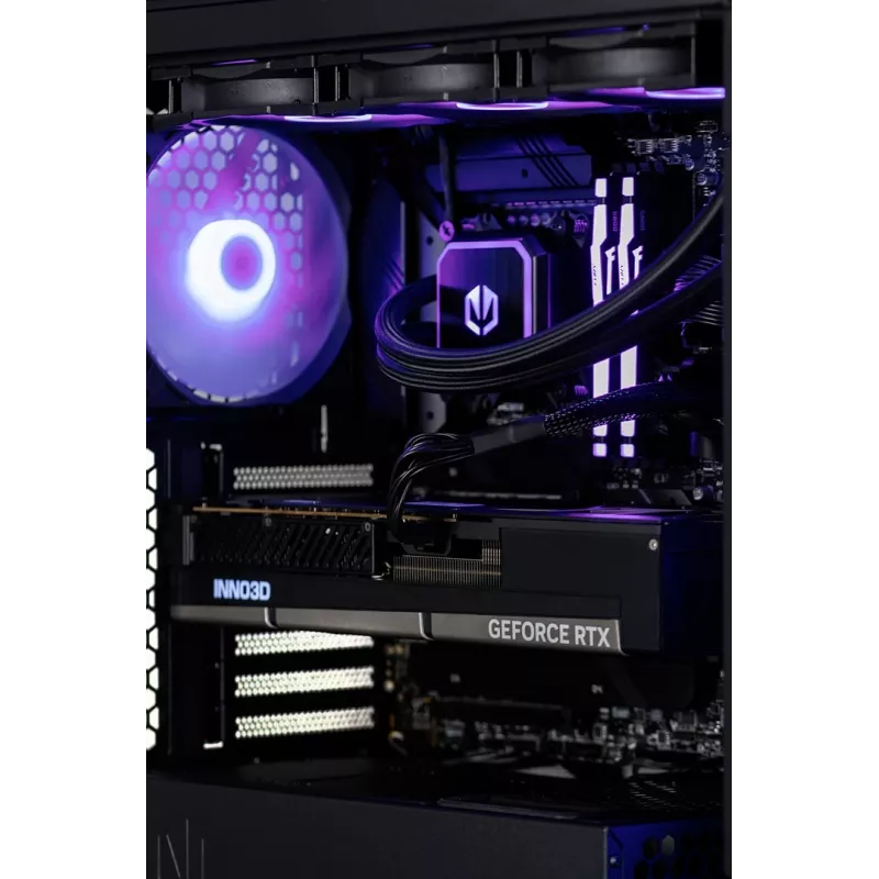 „Actina“ stalinis kompiuteris „Intel Core Ultra 9 285K“ 64 GB DDR5-SDRAM 2 TB SSD „NVIDIA GeForce RTX 5090“ Midi Tower juodas