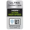 CONOTECH NS-015 2.1 8K HDMI laidas 1,5 m Ultra High Speed 48Gbps juodas