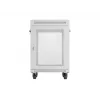 Lanberg FF01-6615-23SL laisvai pastatoma 19 colių spinta 15U 600x600 pilka su perforuotomis durimis ir LCD ekranu, plokščia pakuotė