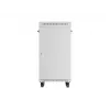 LANBERG 19 inch 22U Grindinis Stovo Spintos Rėmas 600x600 mm Pilkas Grūdinto Stiklo Durys su LCD Ekranu (Ploščios Pakuotės)