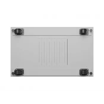 LANBERG 19 inch 42U Grindinis Stovo Rack Spintelė 600x1000 mm Pilka Su Grūdinto Stiklo Durimis ir LCD Ekranu (Plokščia Pakuotė)