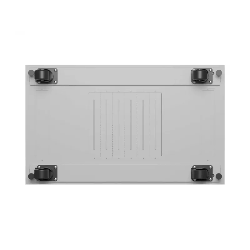 LANBERG 19 inch 42U Grindinis Stovo Rack Spintelė 600x1000 mm Pilka Su Grūdinto Stiklo Durimis ir LCD Ekranu (Plokščia Pakuotė)