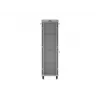 LANBERG 19 inch 42U Grindinis Stovo Rack Spintelė 600x1000 mm Pilka Su Grūdinto Stiklo Durimis ir LCD Ekranu (Plokščia Pakuotė)