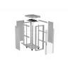 LANBERG 19 inch 42U Grindinis Stovo Rack Spintelė 600x1000 mm Pilka Su Grūdinto Stiklo Durimis ir LCD Ekranu (Plokščia Pakuotė)