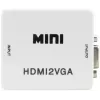 PULSAR HDMI į VGA keitiklis su garsu – juodas