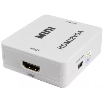 PULSAR HDMI į VGA keitiklis su garsu – juodas