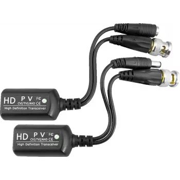 PULSAR P-TRPV1 Pasyvus vaizdo siųstuvų rinkinys (2 vnt.) - 4K 8MP, UTP Cat5e/6, BNC, 400m