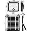 BEMKO SOLPAR Solar LED prožektorius 10W 1500lm 3000/4000K IP65 juodas su PIR jutikliu