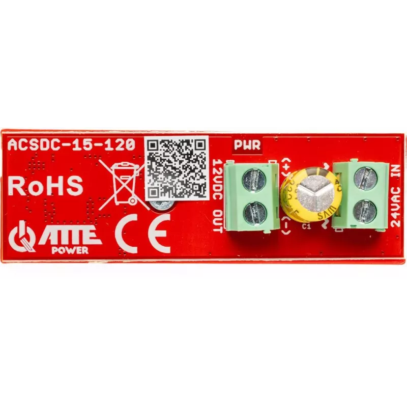 ATTE AC-DC žeminamasis keitiklis 24VAC/12VDC 15A 120W ACSDC-15-120
