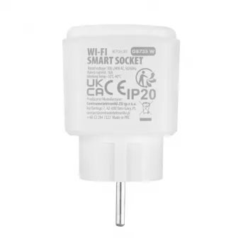 GreenBlue nuotoliniu valdymu WiFi rozetė GB735 W su energijos matuokliu, laikmačiu, Alexa/Google Home