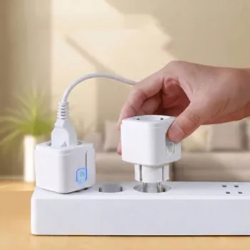 GreenBlue nuotoliniu valdymu WiFi rozetė GB735 W su energijos matuokliu, laikmačiu, Alexa/Google Home
