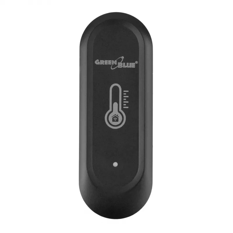 GRB GREENBLUE GB741 lauko WiFi temperatūros ir drėgmės jutiklis, Android/iOS, 3.0V DC, 2xAAA, IP65