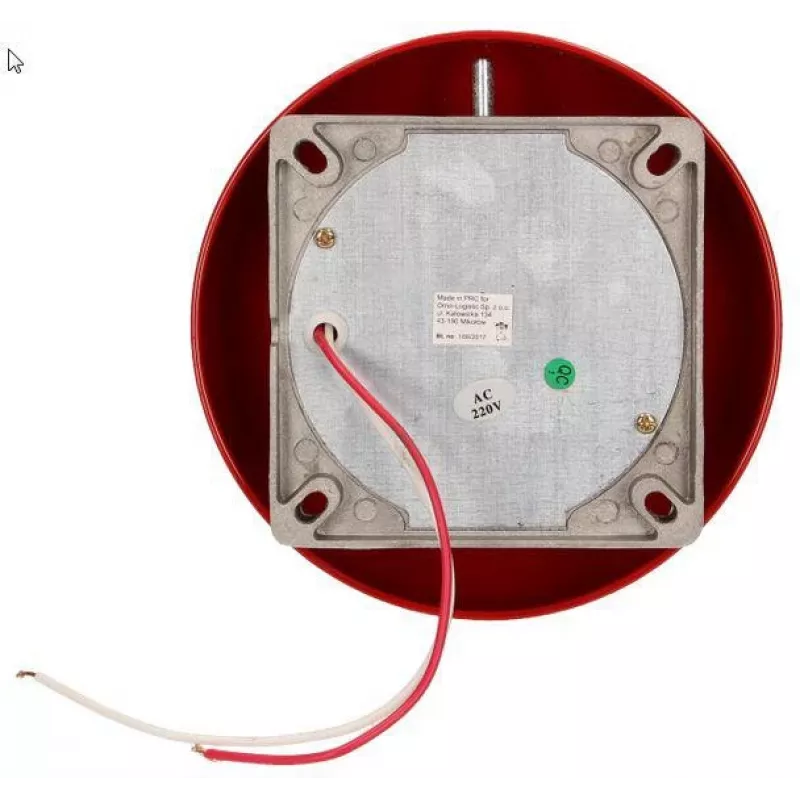 ORNO OR-DP-ML-131 Mokyklos skambutis 230V AC 85dB Raudonas Plieninis