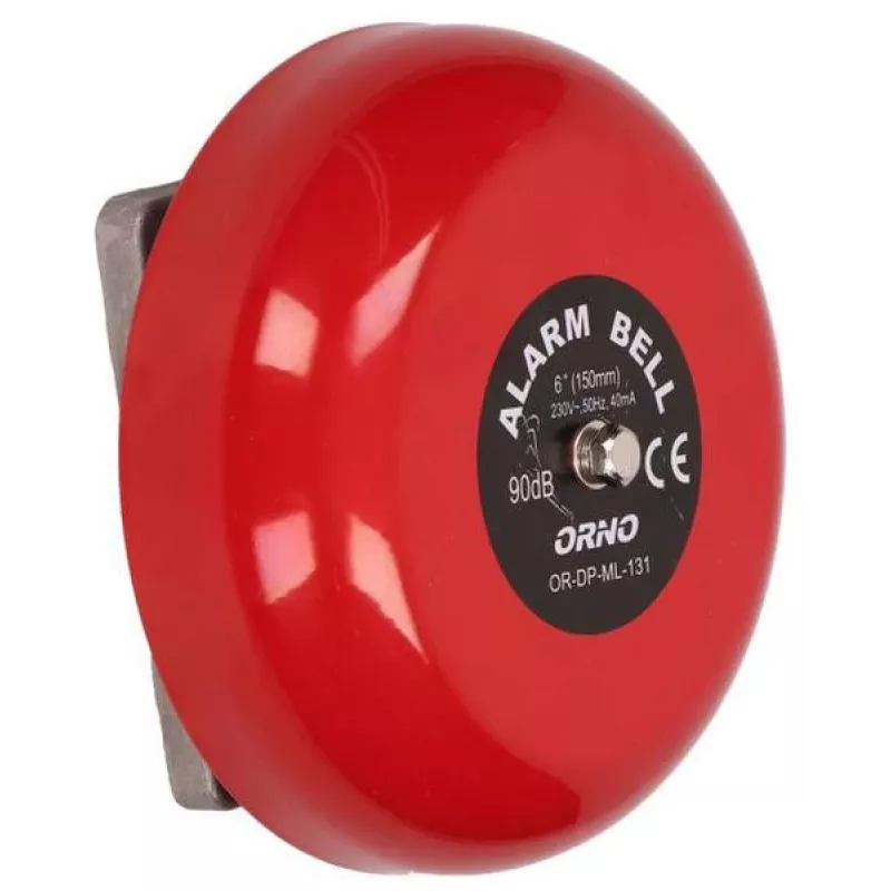 ORNO OR-DP-ML-131 Mokyklos skambutis 230V AC 85dB Raudonas Plieninis