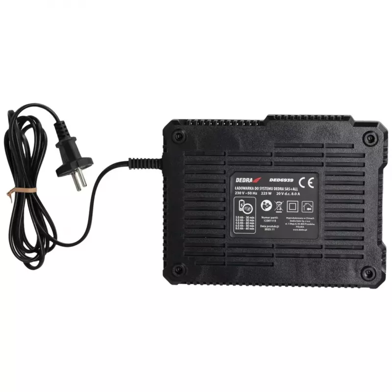 DEDRA Fast Charger 18V 8A SAS+ALL