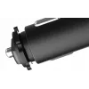 MBG Line HC67C Dvigubas automobilinis kištukas su 3 USB-A prievadais, 120W, juodas