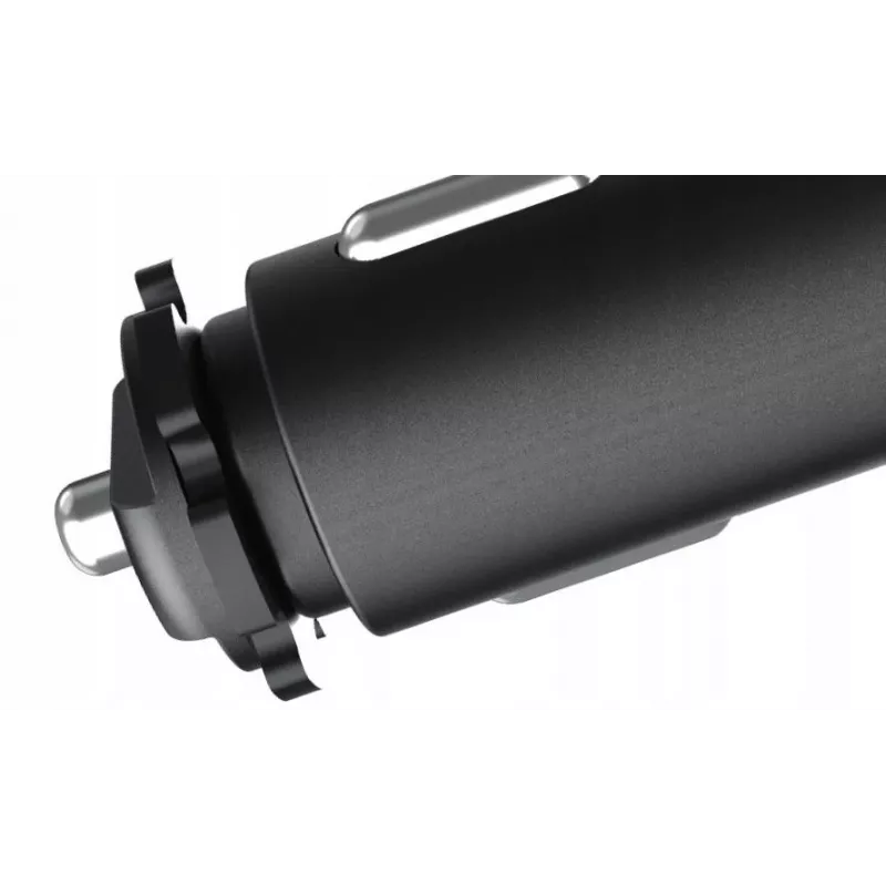MBG Line HC67C Dvigubas automobilinis kištukas su 3 USB-A prievadais, 120W, juodas