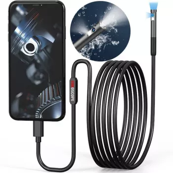 MBG Dual Lens Endoscope Inspection Camera 2m Cable 7 LEDs 2x Full HD Wi-Fi for iPhone Android