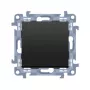 KONTAKT SIMON 10 modulių juodos matinės spalvos mygtukas 1x 1 grupė bevaržčiai gnybtai 10AX 250V
