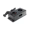 DELTA FPS-3S/CABLE baldų kištukinis lizdas su 3 lizdais, 1,5 m laidu, juodas