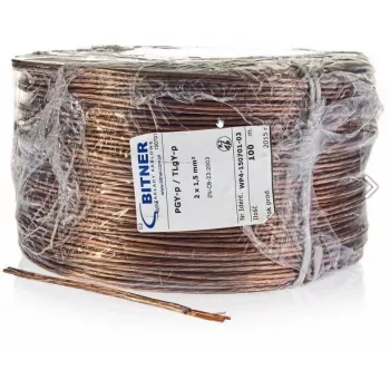 BITNER BiTsound PGY-p (TLgY) 2x0.75mm² Garsiakalbių Kabelis Ritėje 100m
