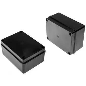 Hermetinė jungčių dėžutė 150x110x70mm IP65 halogenų neturinti juoda PAWBOL S-B316C