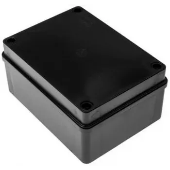 Hermetinė jungčių dėžutė 150x110x70mm IP65 halogenų neturinti juoda PAWBOL S-B316C