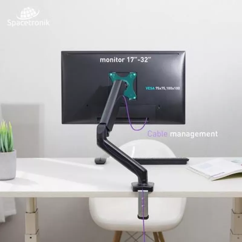 Spacetronik SPA-G110 Monitorių Laikiklis Ant Stalo 17-32 colių