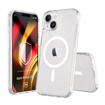 3MK PROTECTION Apple iPhone 13/14 Hardy LiqForce MagCase Back Cover - Skaidrus