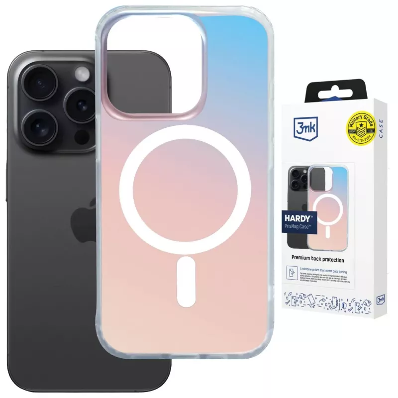 3MK PROTECTION Apple iPhone 16 Pro - 3mk Hardy PrisMag Case Transparent