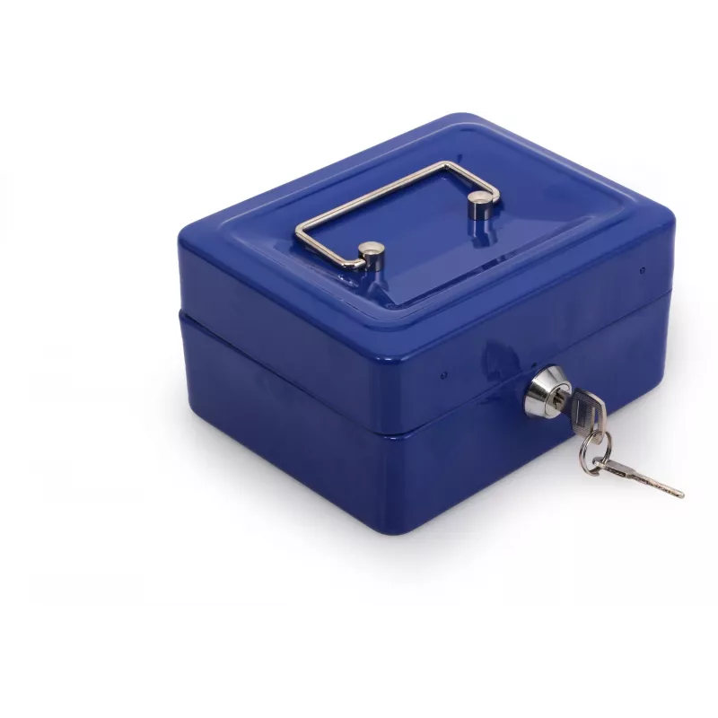 RED EAGLE BOX-150 Metalinė kasos dėžė su raktiniu užraktu, raudona