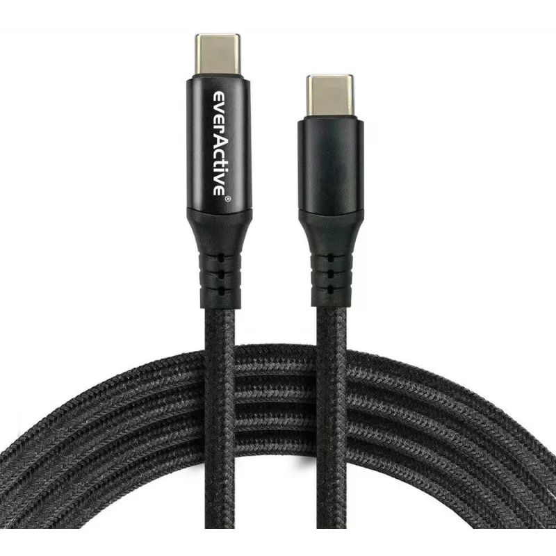 USB-C į USB-C laidas 2m 100W LCD galios indikacija everActive CBB-2PD5L