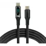 USB-C į USB-C laidas 2m 100W LCD galios indikacija everActive CBB-2PD5L